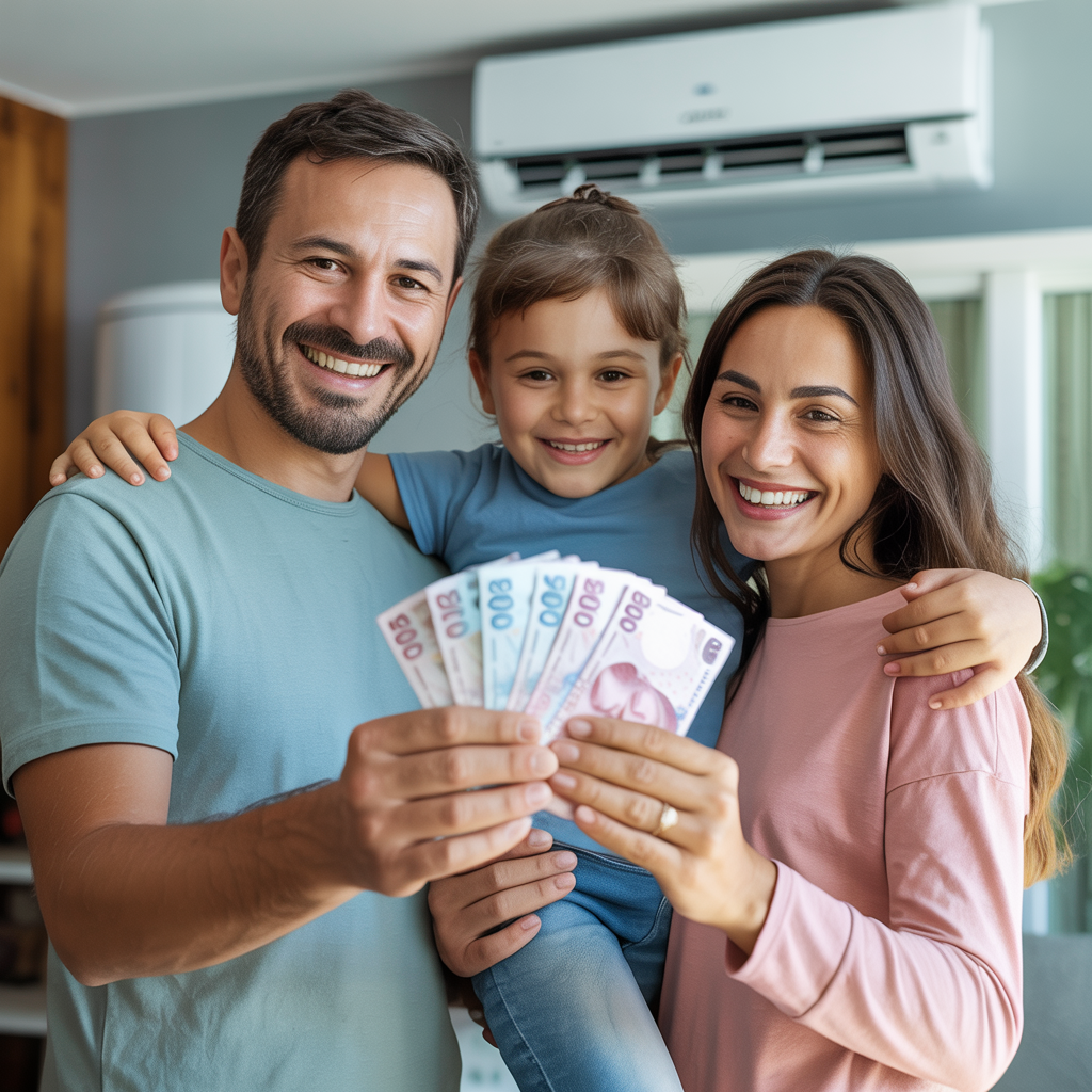 Aile olarak beyaz eşya değerlendiren müşteri